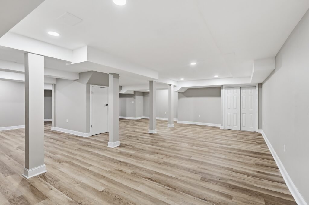finished basement by lee sheetrock home remodeling